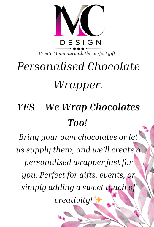 🍫 Personalised Chocolate Wrapper 🍫