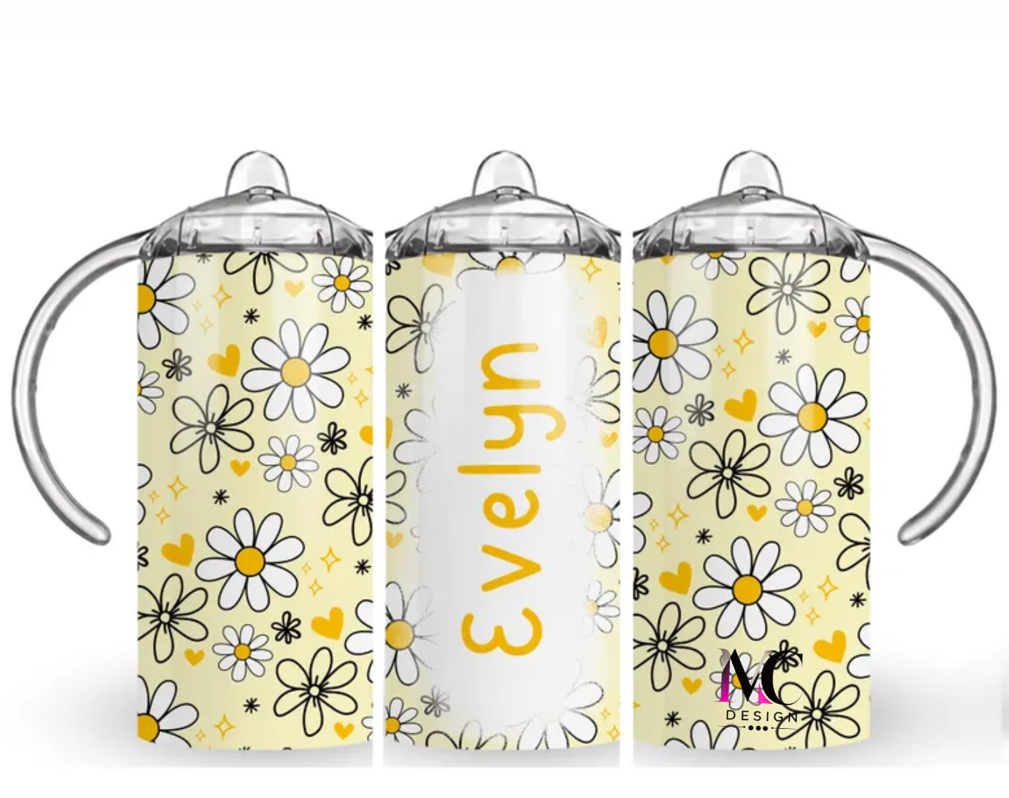 Yellow Straight Sippy cup & Design