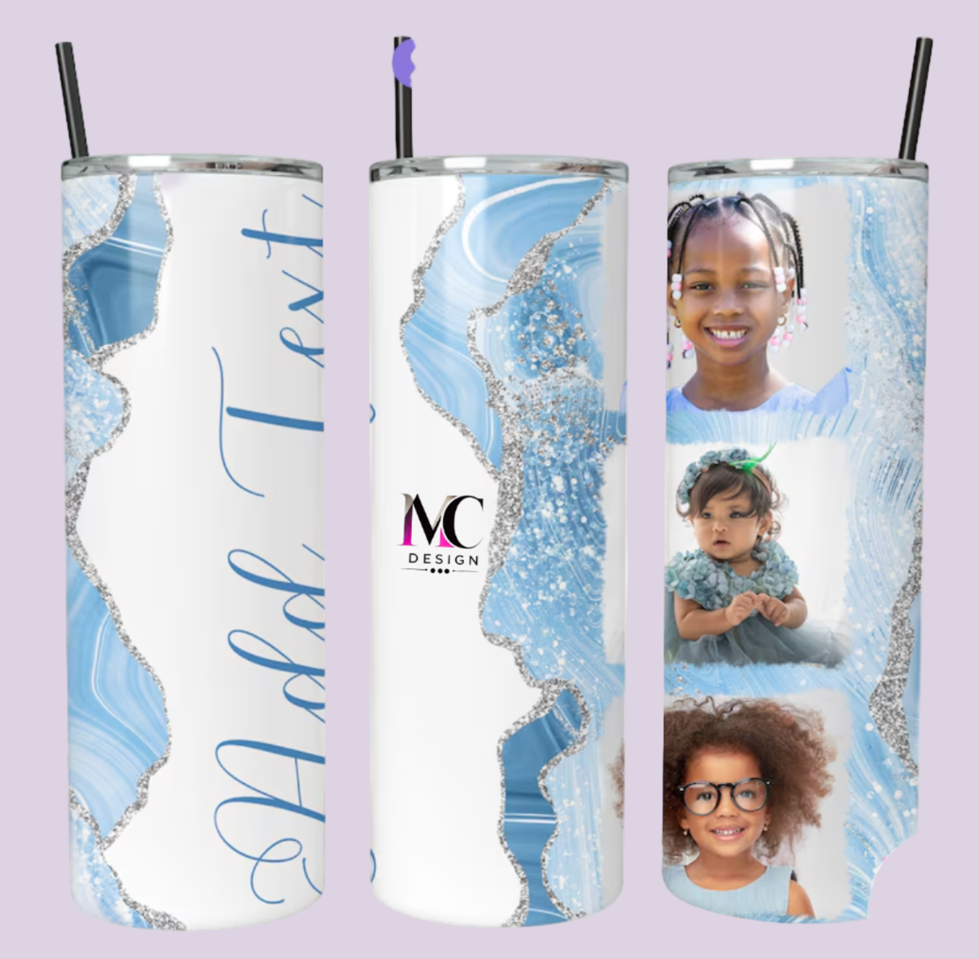 Blue 20oz Tumbler & Design