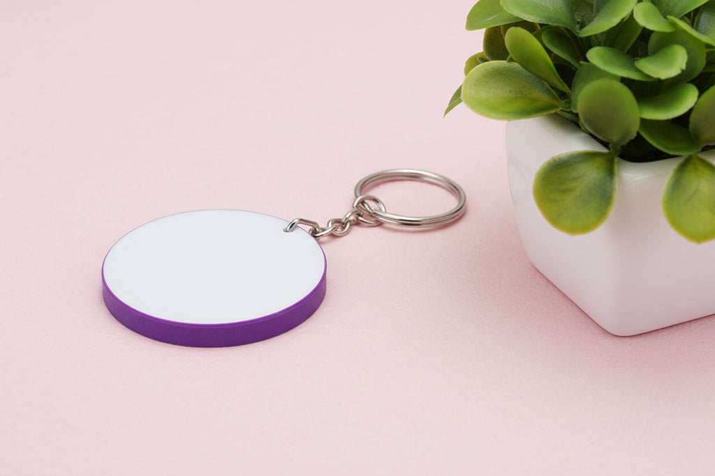 Polymer Keyring (Round; 4.9cm; Each)