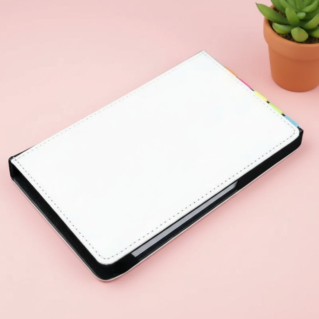Block notes with tabs and pen