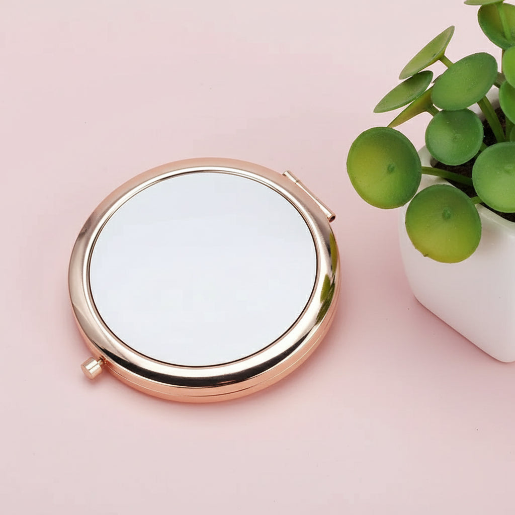 Modern compact Mirror Round