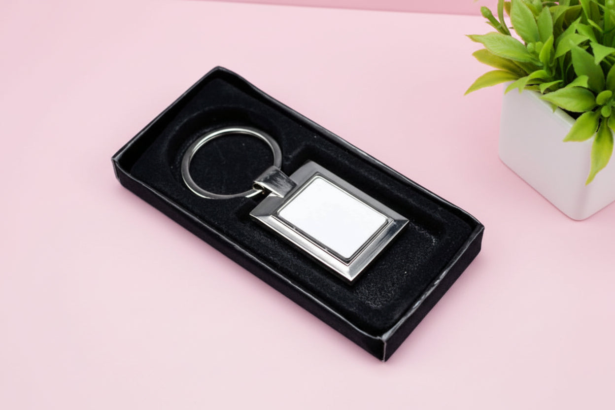 Keyring (Metal; Rectangular)