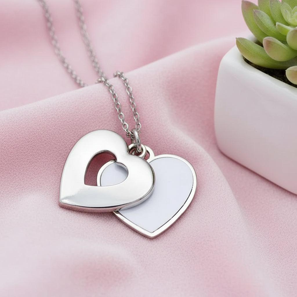 Love Necklace Silver zink-alloy