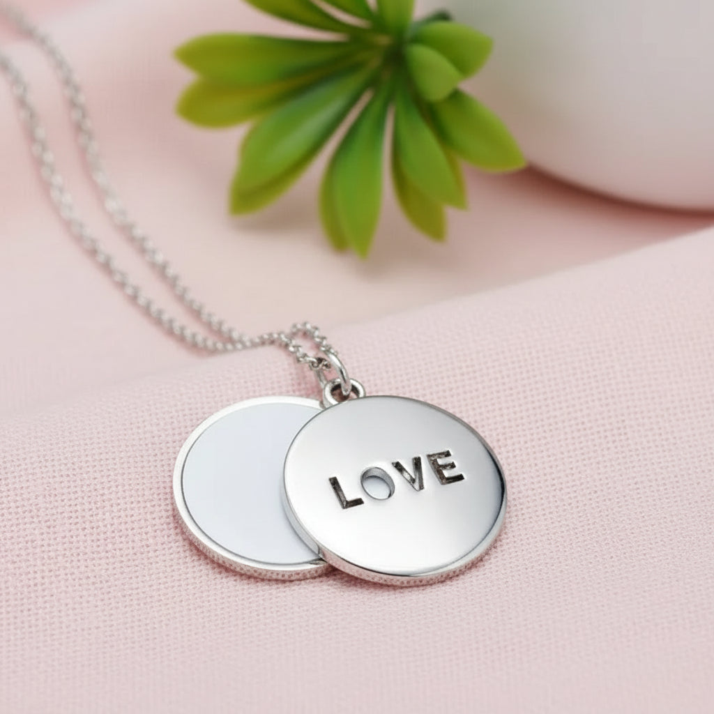 Love Necklace Silver zink-alloy
