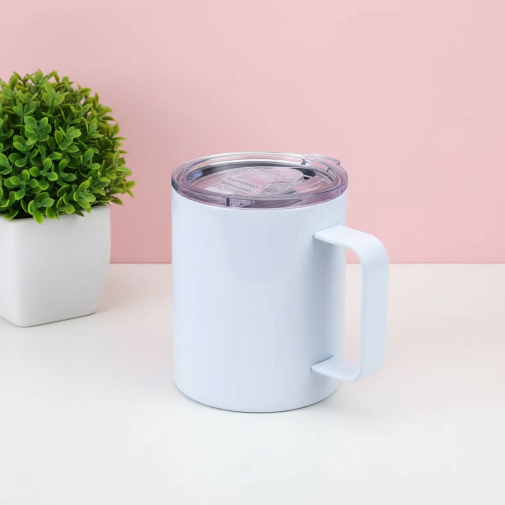 Coffee Mug (12oz; White; Stainless steel)