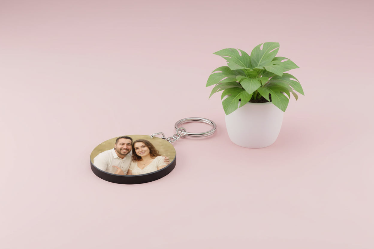 Polymer Keyring (Round; 4.9cm; Each)
