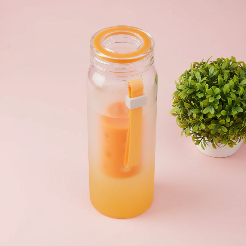 Glass; Frosted Bottle