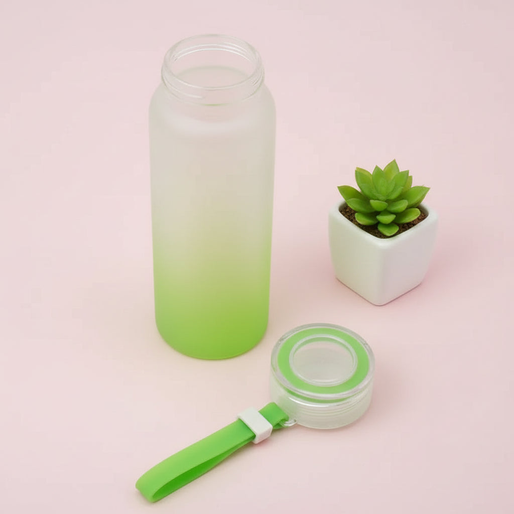 Glass; Frosted Bottle
