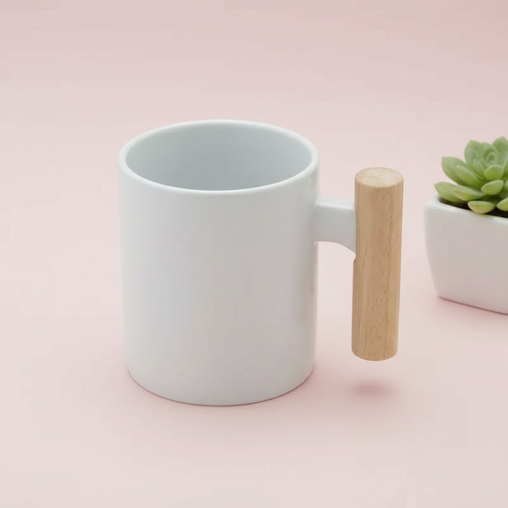 Bamboo Handle Mug