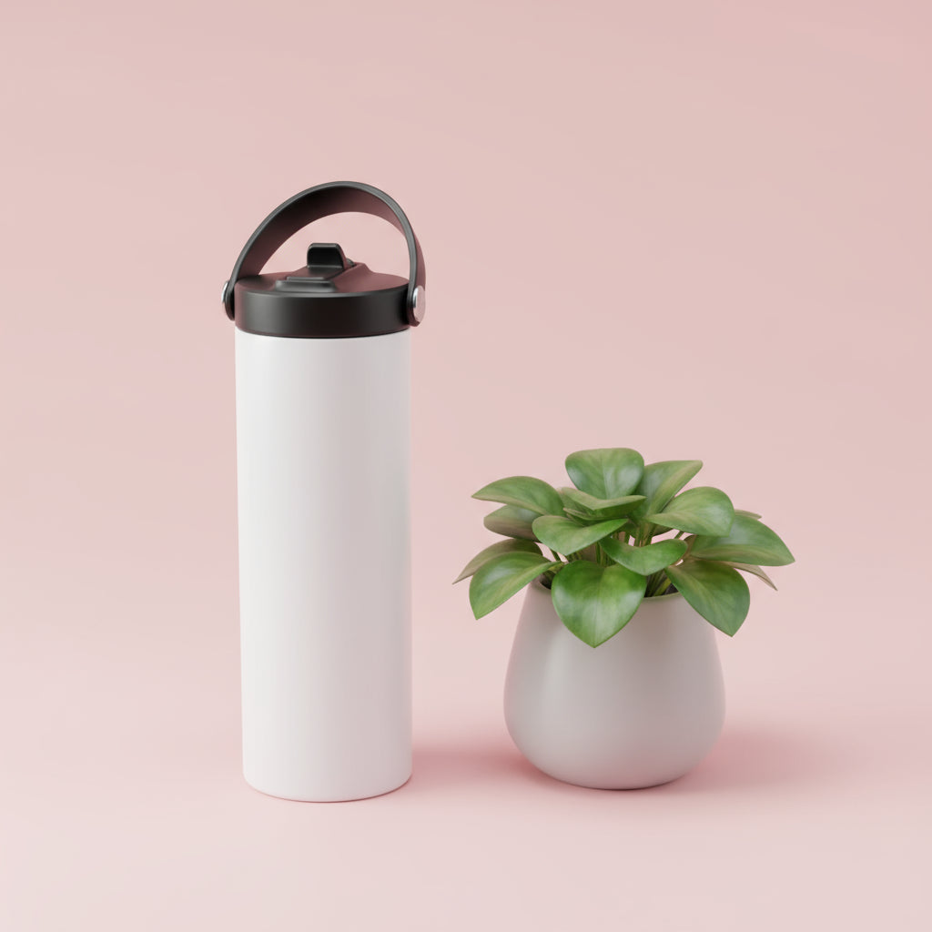 Water Bottle (20oz Skinny; Quick Spout; Stainless)