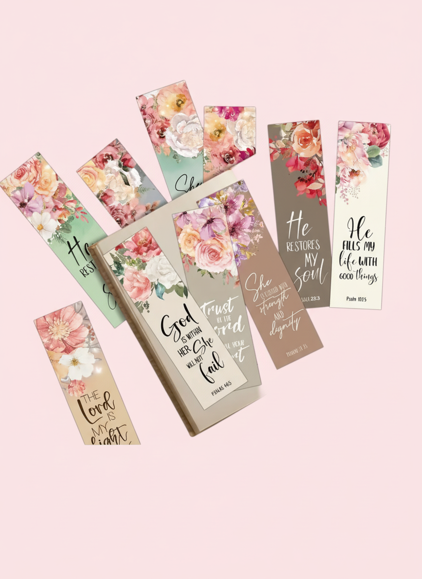 Elegant Floral Bible Bookmark