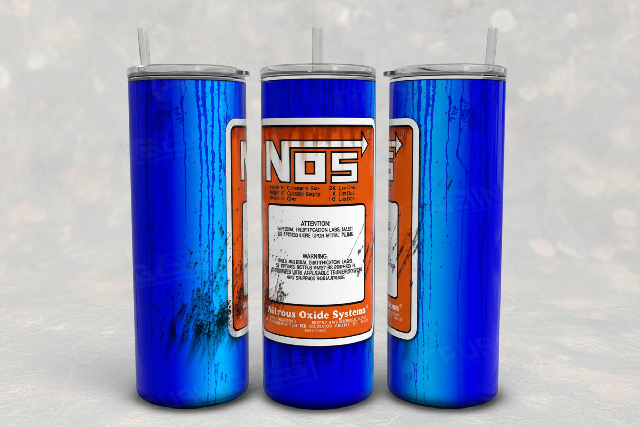 Dirty NOS Can 20oz Tumbler Wrap Design & Tumbler