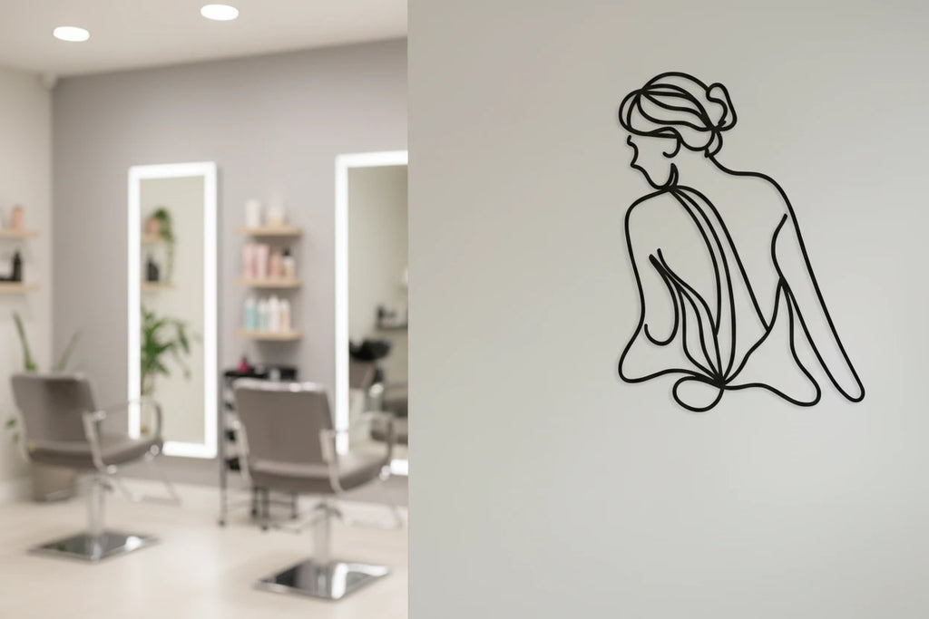 Minimalist Woman Line Art - (700mm x 700mm)